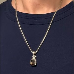DAVID YURMAN necklace & LAGOS Citrine Pendant .925 750